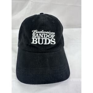 Budweiser Band Of Buds Black Hat Baseball Adjustable Casual Beer One Size